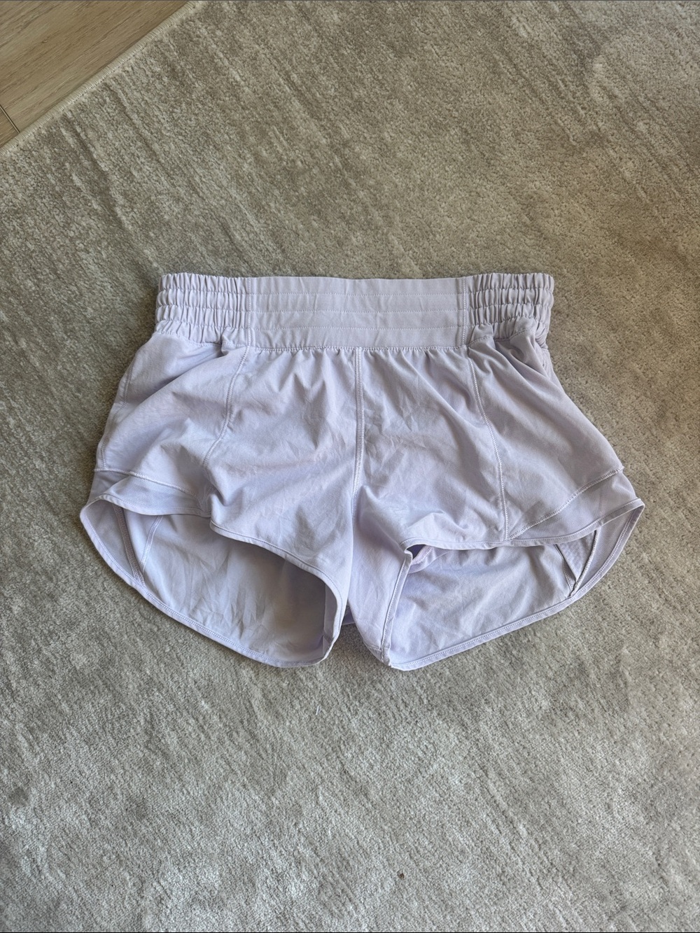 lululemon athletica Lavender Running Shorts with Elastic Waist